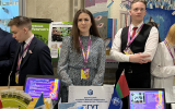 Юлия Чеканова на выставке научных разработок