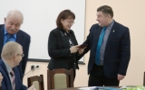 Поздравление ректора с присвоением ученого звания профессора зав. кафедрой экономики и организации производства Ефименко А.Г.