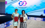 Подписание протокола о намерениях с ректором Бухарского инженерно технологического института С.Г. Сиддиковой