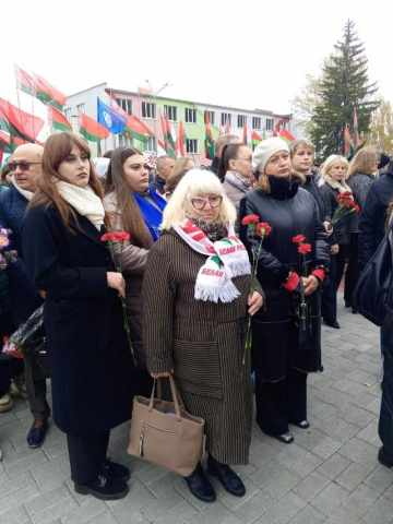 Делегация БГУТ приняла участие в церемонии перезахоронения жертв геноцида фото 1