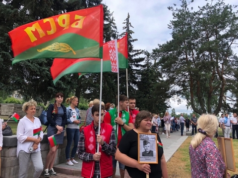 торжественное возложение, посвящённое 80-летию обороны города Могилёва