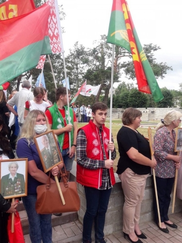 торжественное возложение, посвящённое 80-летию обороны города Могилёва