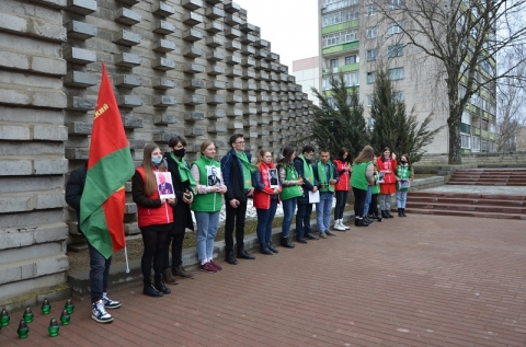 Участие в патриотической акции «Мы помним!».  На мемориальном комплексе «Луполовский лагерь военнопленных»