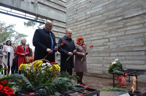 Участие в патриотической акции «Мы помним!».  На мемориальном комплексе «Луполовский лагерь военнопленных»